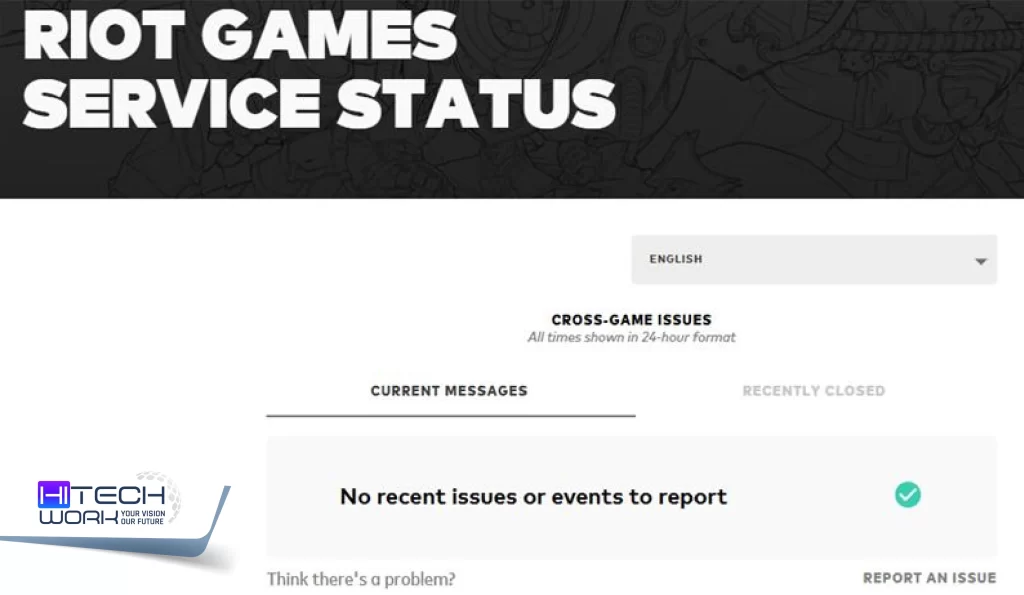 Riot Games Official Server Status Page