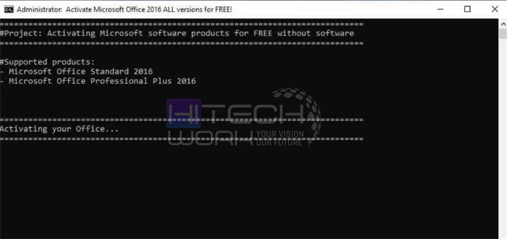 Activate MS Office 2016 without a Product Key