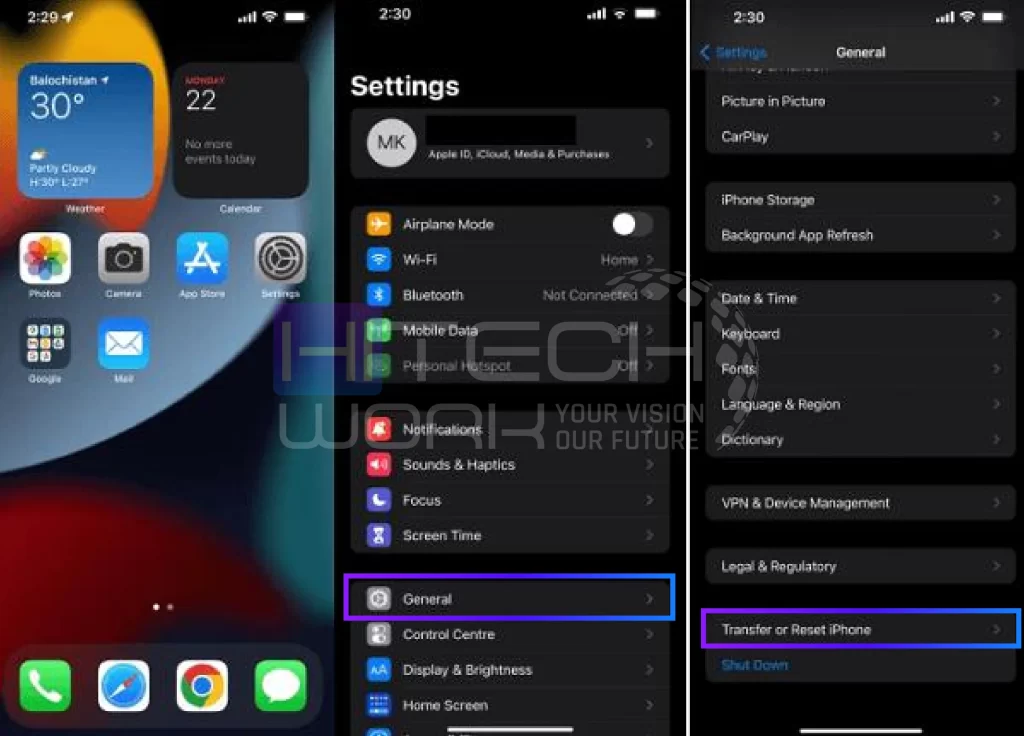 transfer or reset iPhone