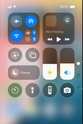 Access the Control Center on your iPhone