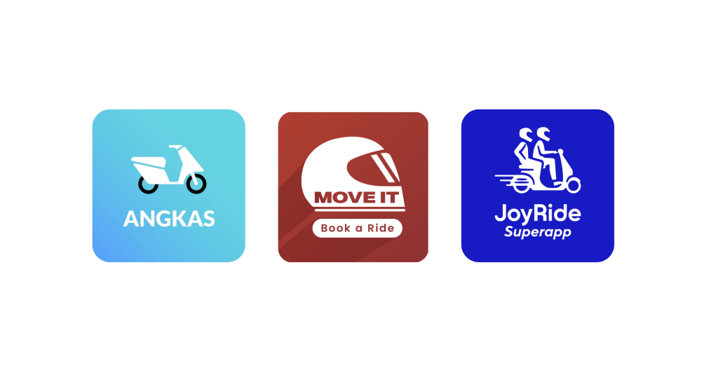 Angkas, JoyRide, and MoveIt