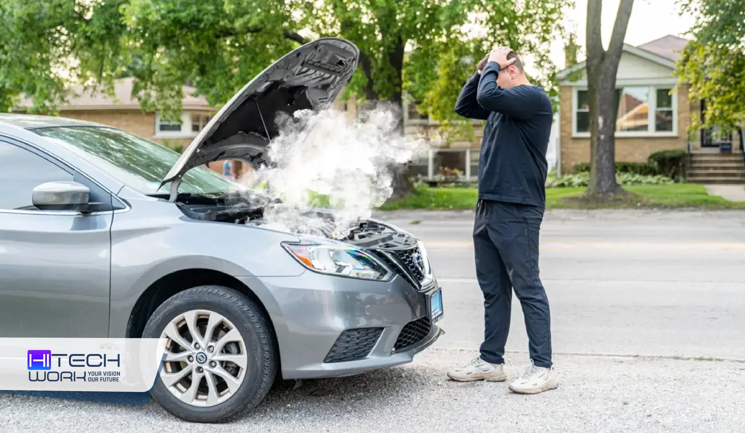 temporary fix for overheating car