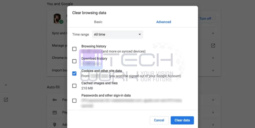 Clear Your Browser Cache and Cookies