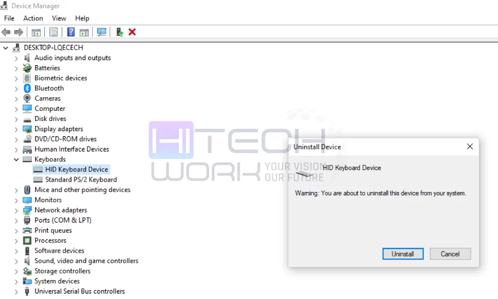 Reinstall Keyboard Drivers
