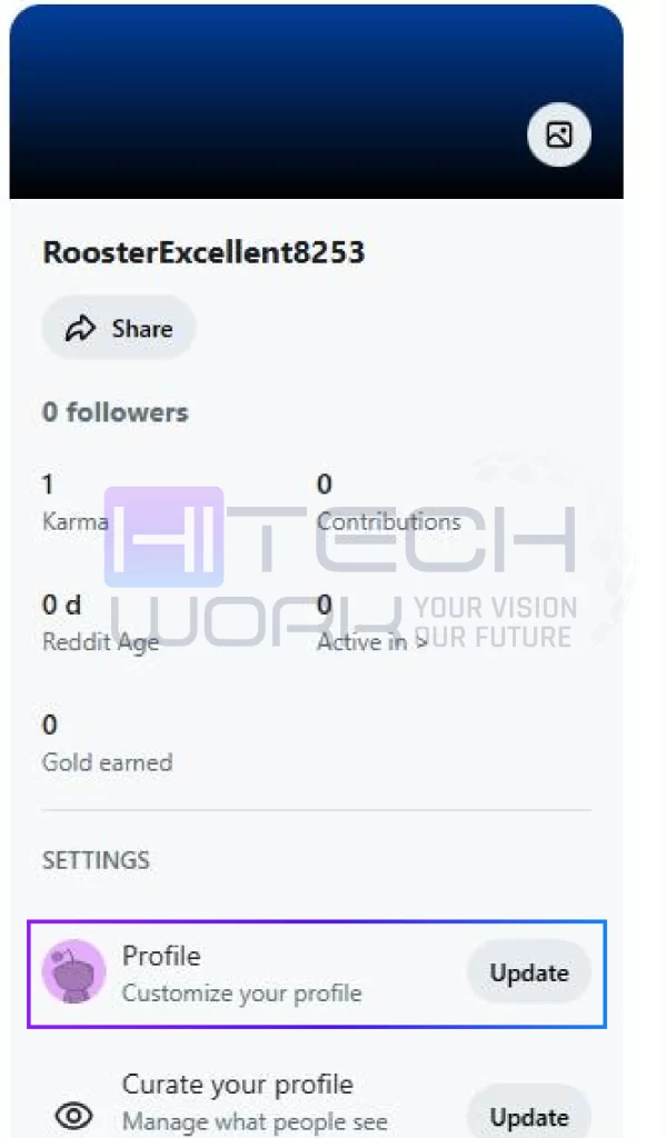 click on update