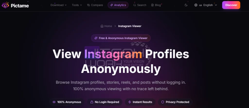 Instagram Profile and Post Viewing