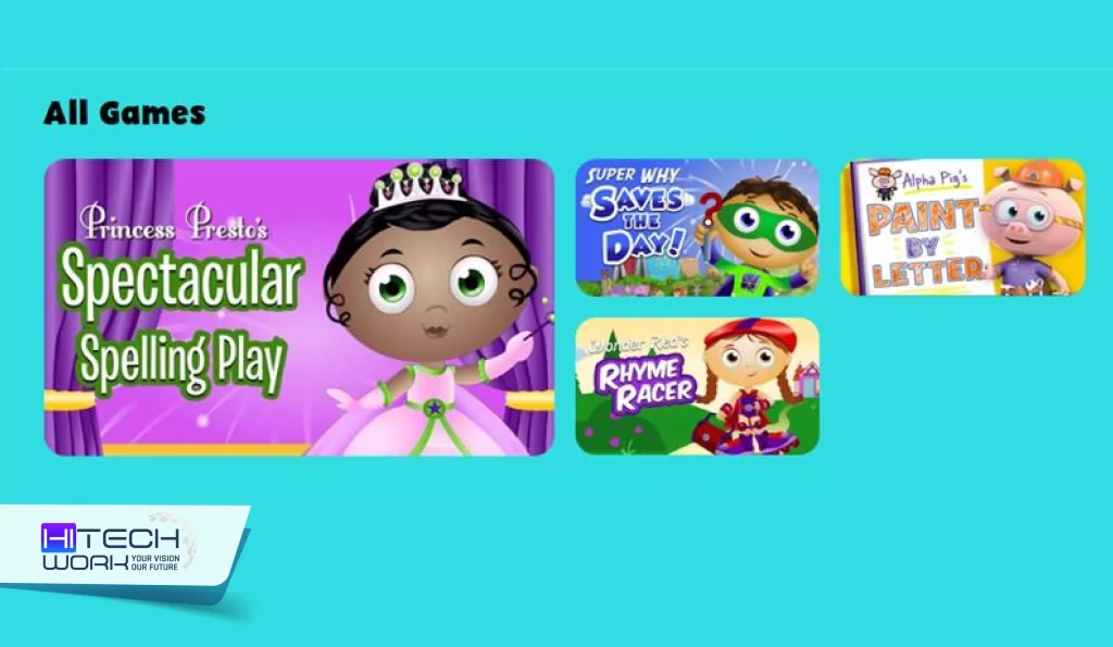Super Why Games List