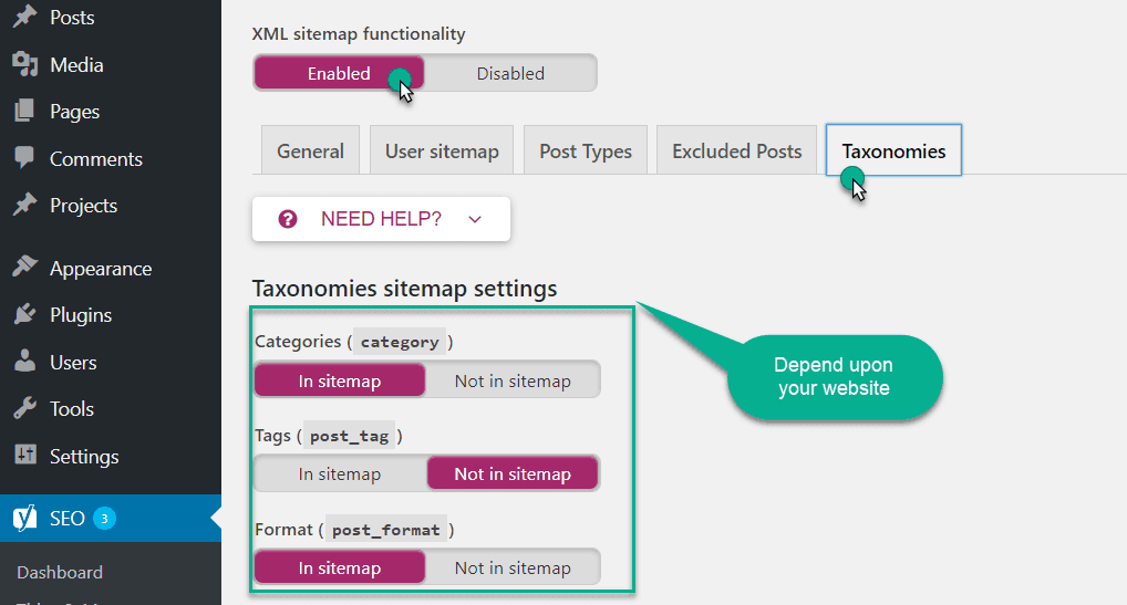 add catogery and tag in the XML sitemap