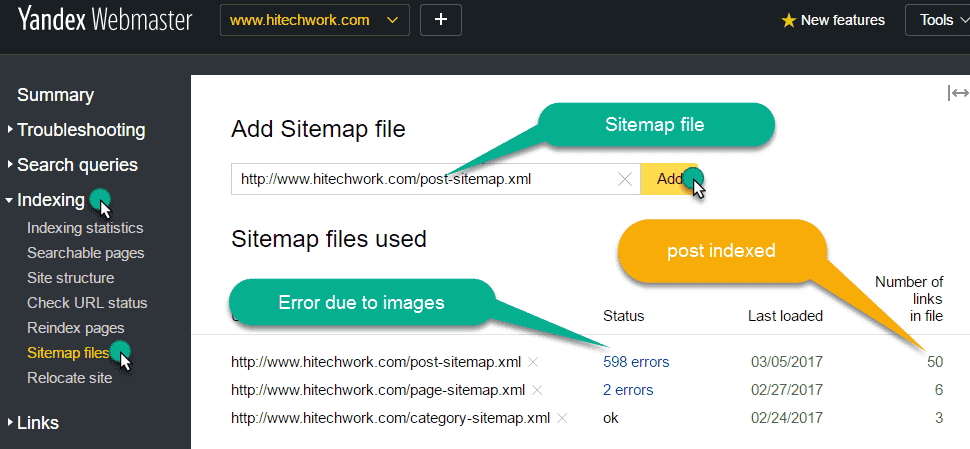 Sitemap Submission