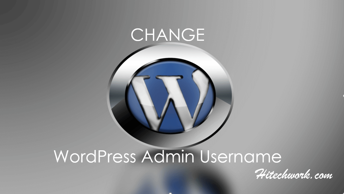 change wordpress admin username