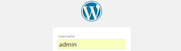 User Name on WordPress login page