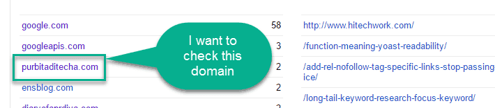 Check domain in webmaster