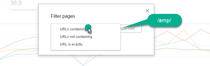 Filter Option in search console