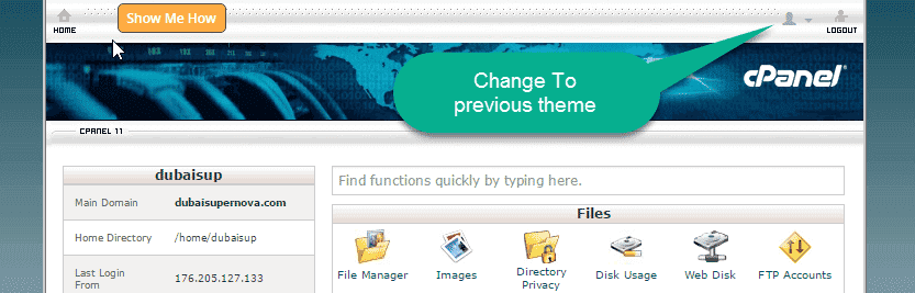 New Cpanel Theme