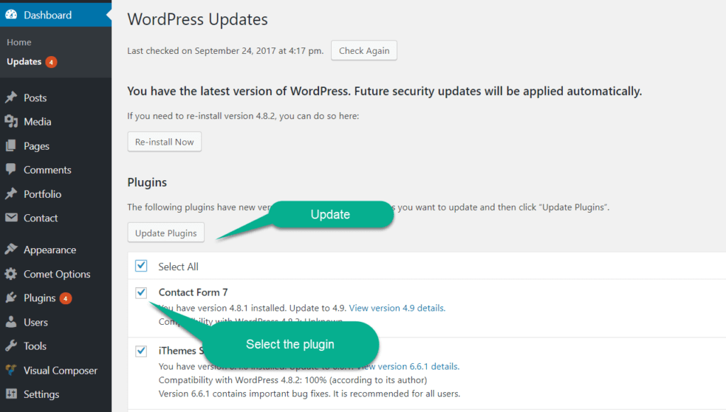 Update plugin