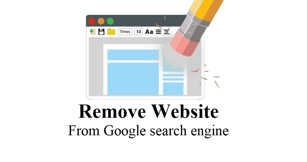 Remove Website from google search