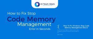 Memory Management Bsod