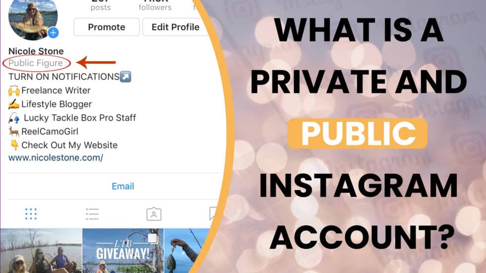 Cuenta de Instagram privada y pública