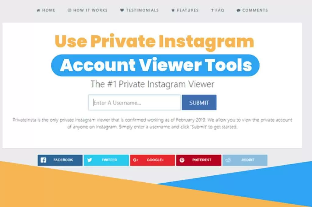 Utilice las herramientas del visor de cuentas privadas de Instagram