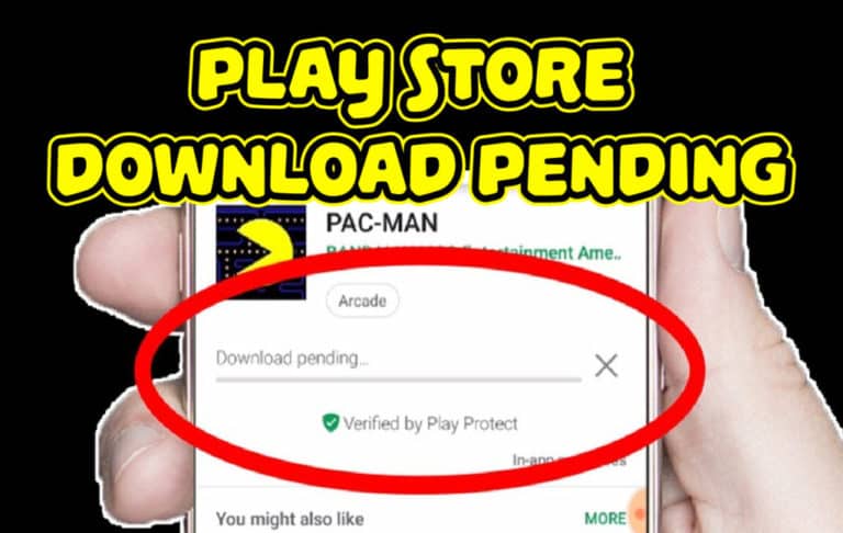 how to fix the google play store download pending error