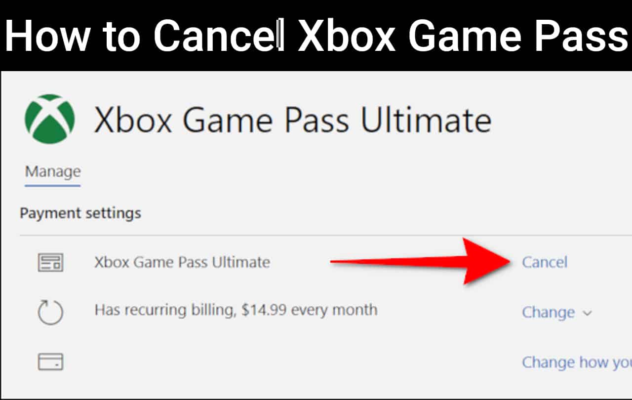 how to cancel xbox game pass subscription