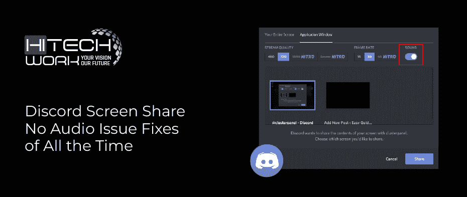 Discord Screen Share No Audio Issue Fixes