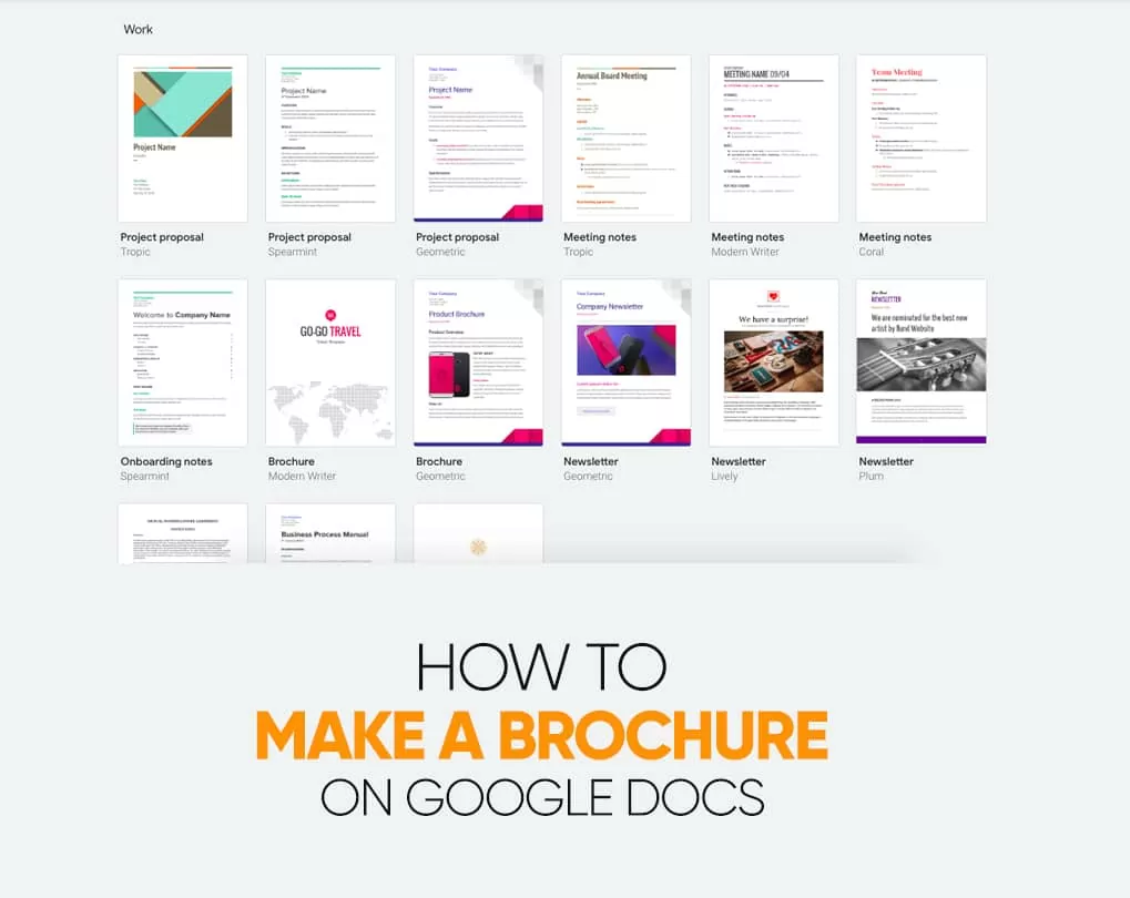 Google Docs Templates Brochure