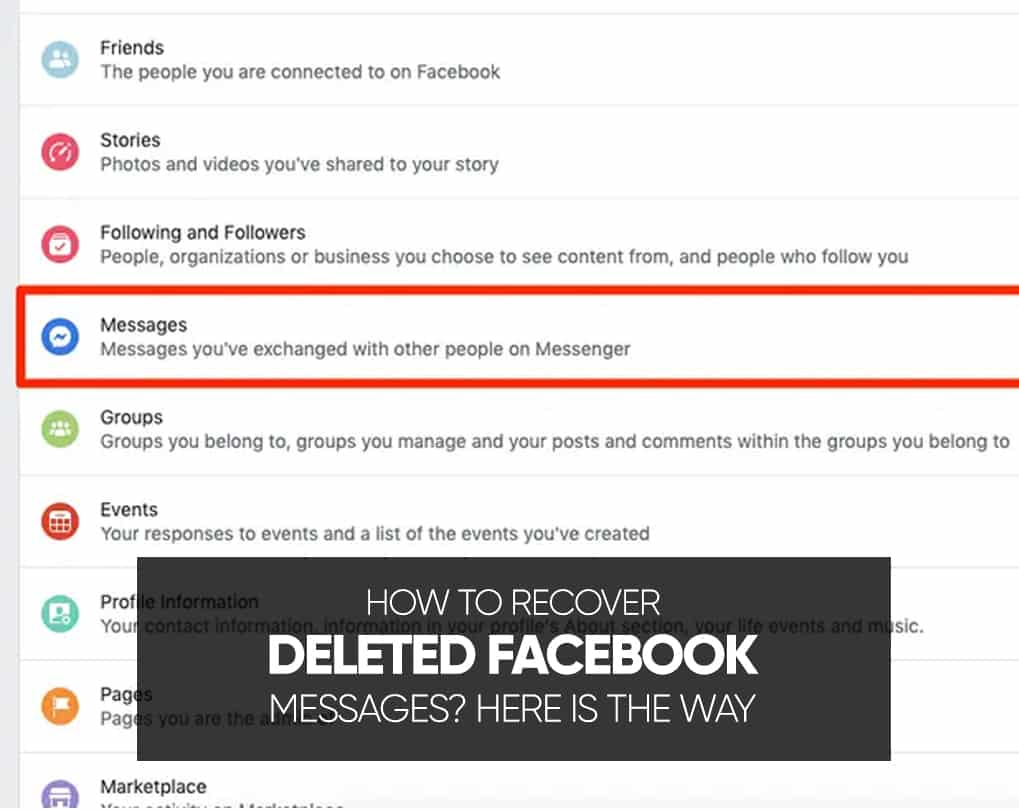 How to Recover Deleted Facebook Messages?