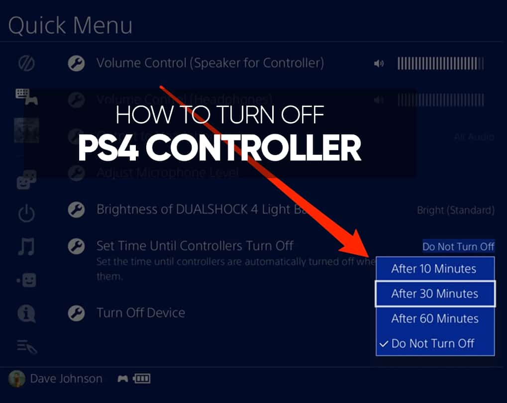how to off ps4