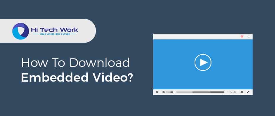 how to download an embedded video chrome