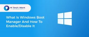boot manager windows 10