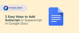 How To Add Superscript In Google Docs