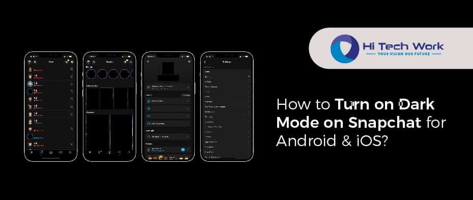 How to turn on dark mode on snapchat