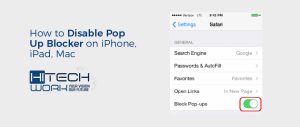 How to Disable Pop Up Blocker on iPhone