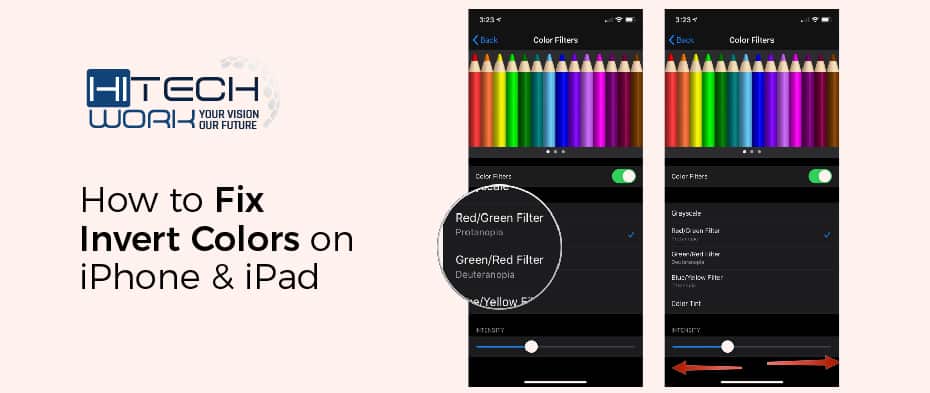 how to invert colors on a picture on iphone