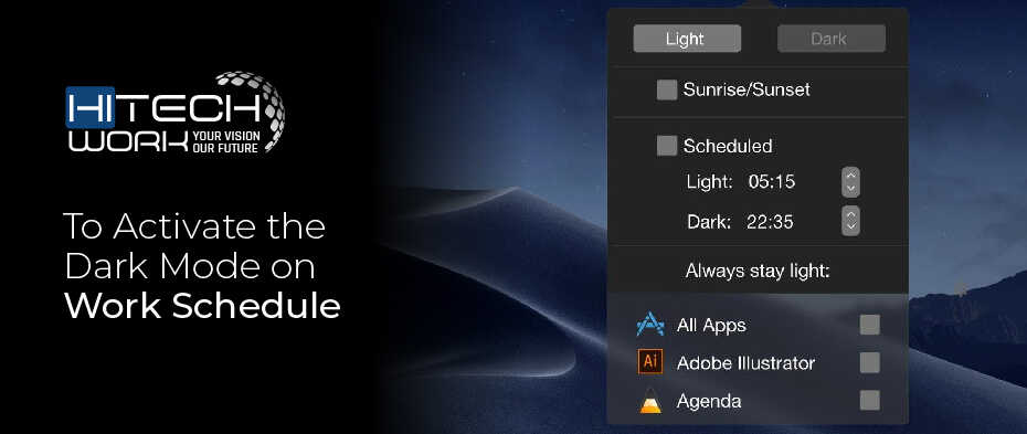 how to make your mac dark mode