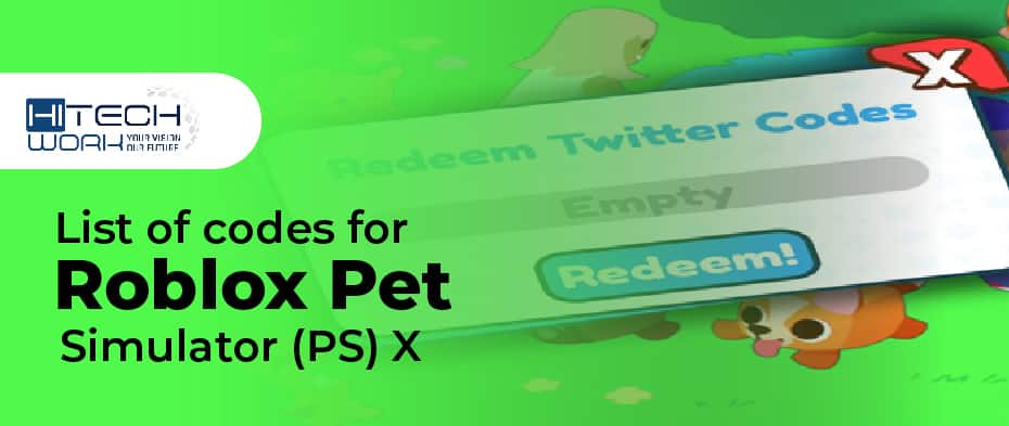 Pet Simulator X Codes - Roblox