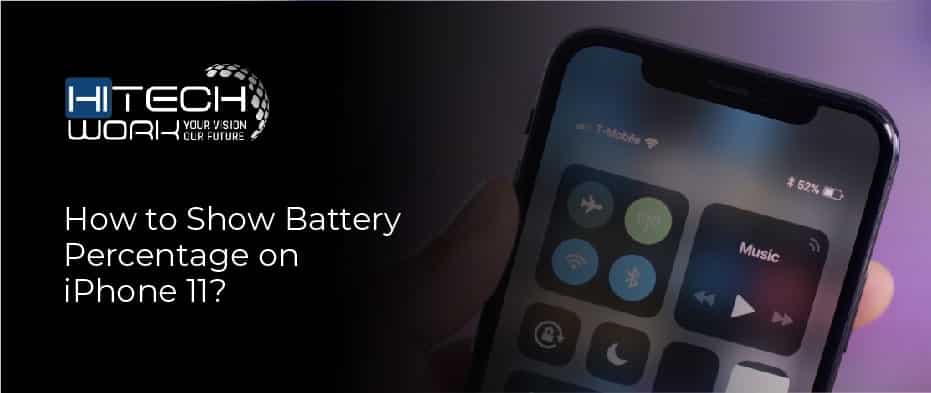 How to show battery percentage on iPhone 11