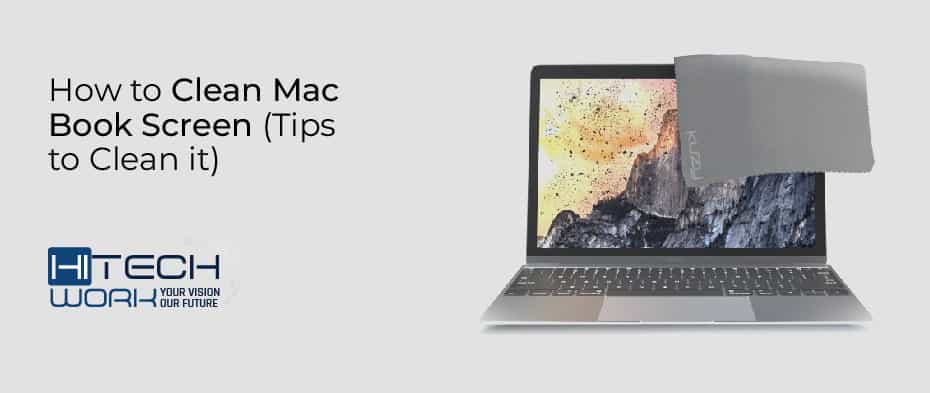 how to clean mac book screen
