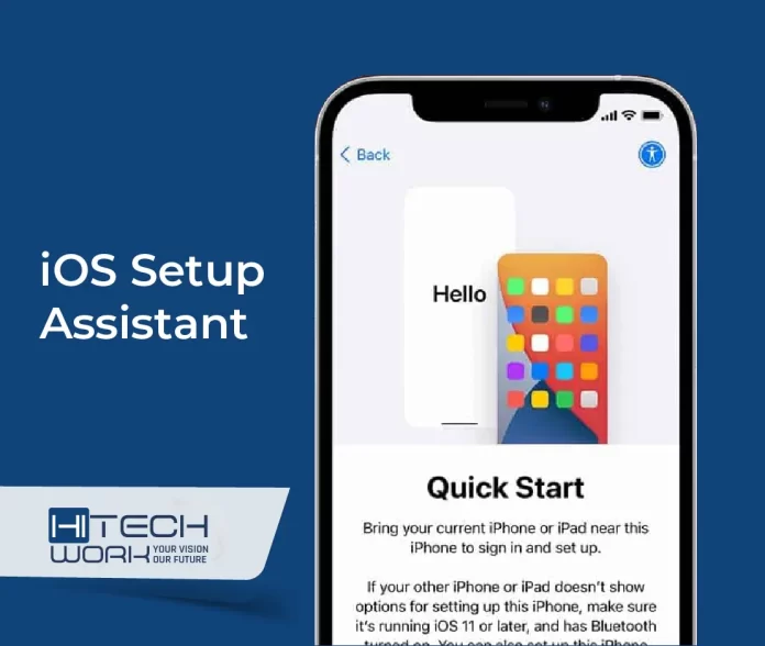 iOS setup assistant