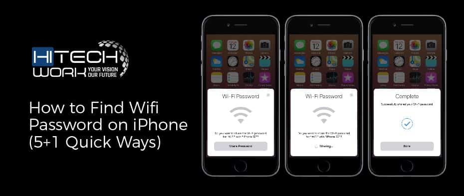 how to find wifi password on iPhone