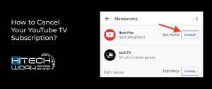 how to cancel Youtube TV