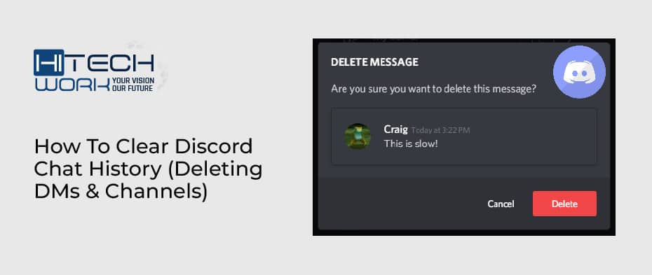 how to clear Discord chat