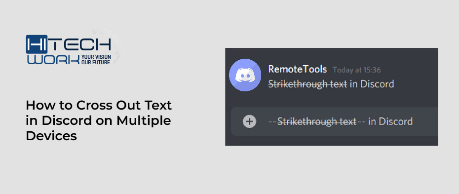 how to cross out text in discord mobile