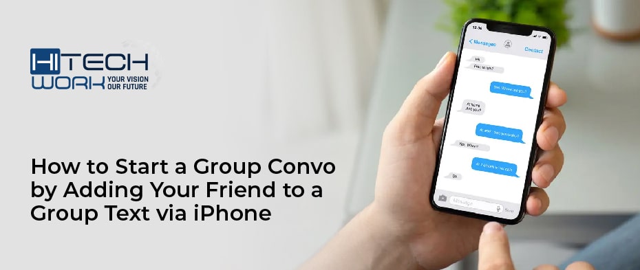 Convo by Adding Your Friend to a Group Text via iPhone