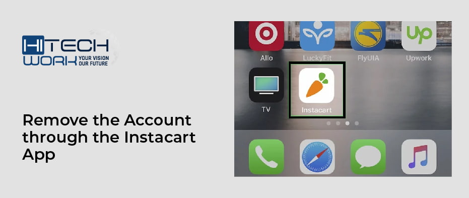 Remove the Account through the Instacart App