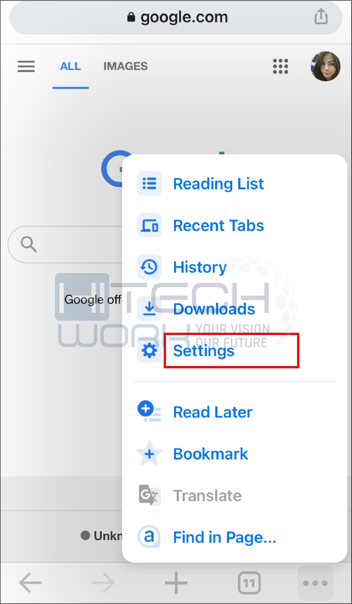 Select Settings