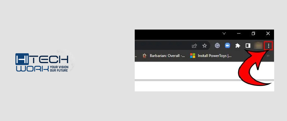 upper-right of the browser