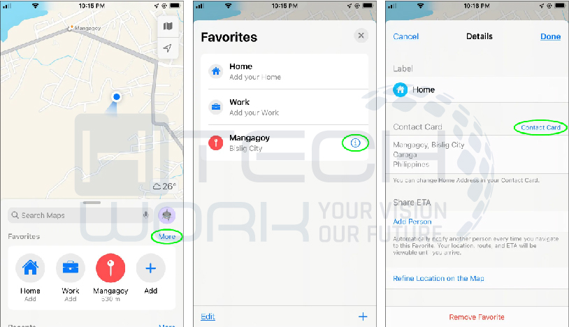 How to Change Home Address in Apple Maps via Contact card