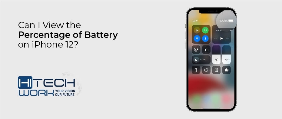 Percentage of Battery on iPhone 12
